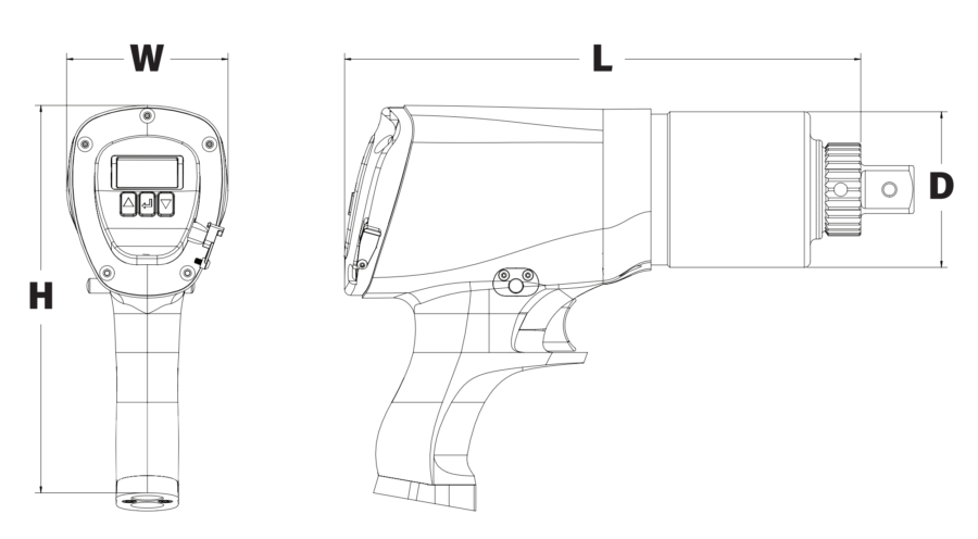 jGun DIGITAL 寸法図
